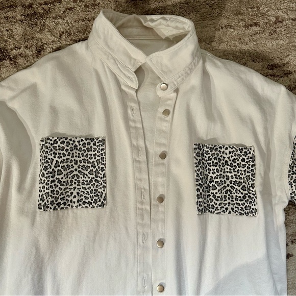 SHEIN Cheetah Button Jacket - Picture 2 of 5